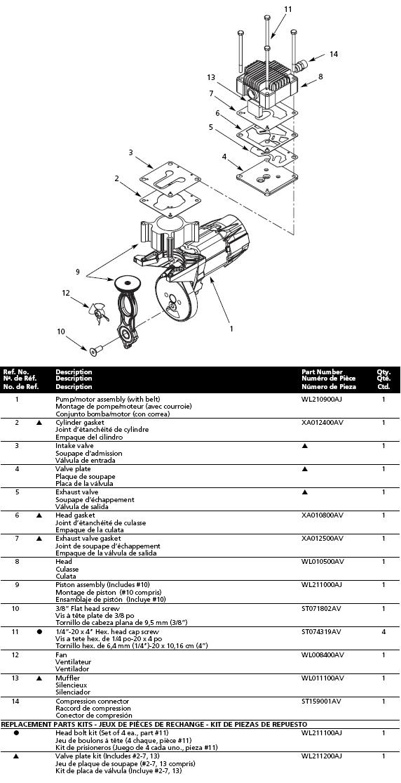MODEL WL390000 BREAKDOWN